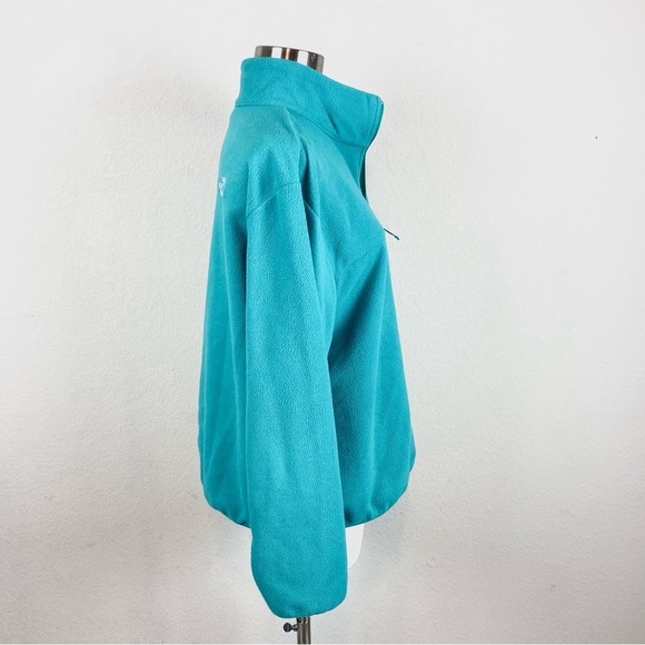 The North Face Teal Long-sleeve Quarter Zip Pullover Sweater/Jacket - Picture 8 of 9